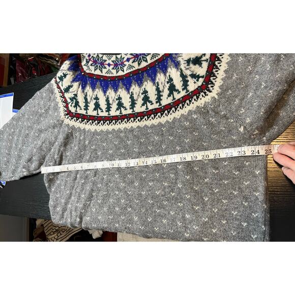 Vintage 1992 Eddie Bauer Wool Nordic Sweater - Picture 5 of 7